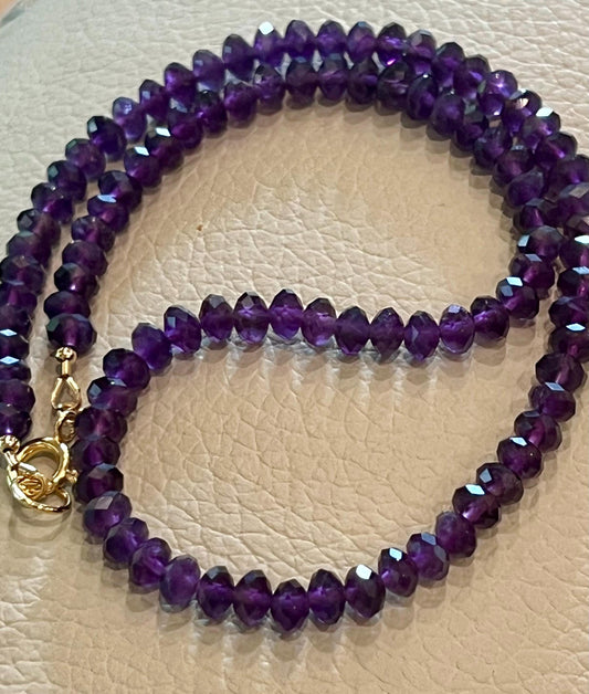 Amethyst Beaded Necklace