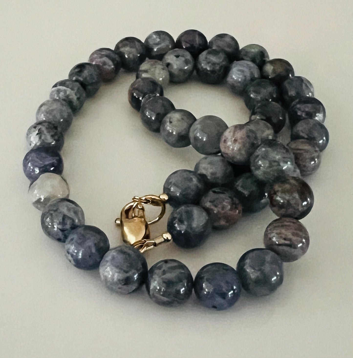 Bloody Iolite Beaded Necklace