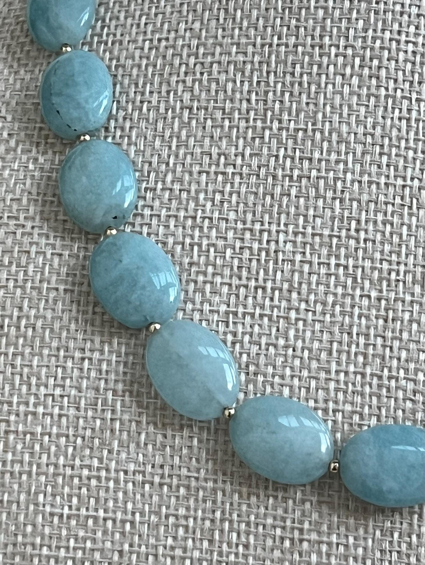 Aquamarine Beaded Necklace