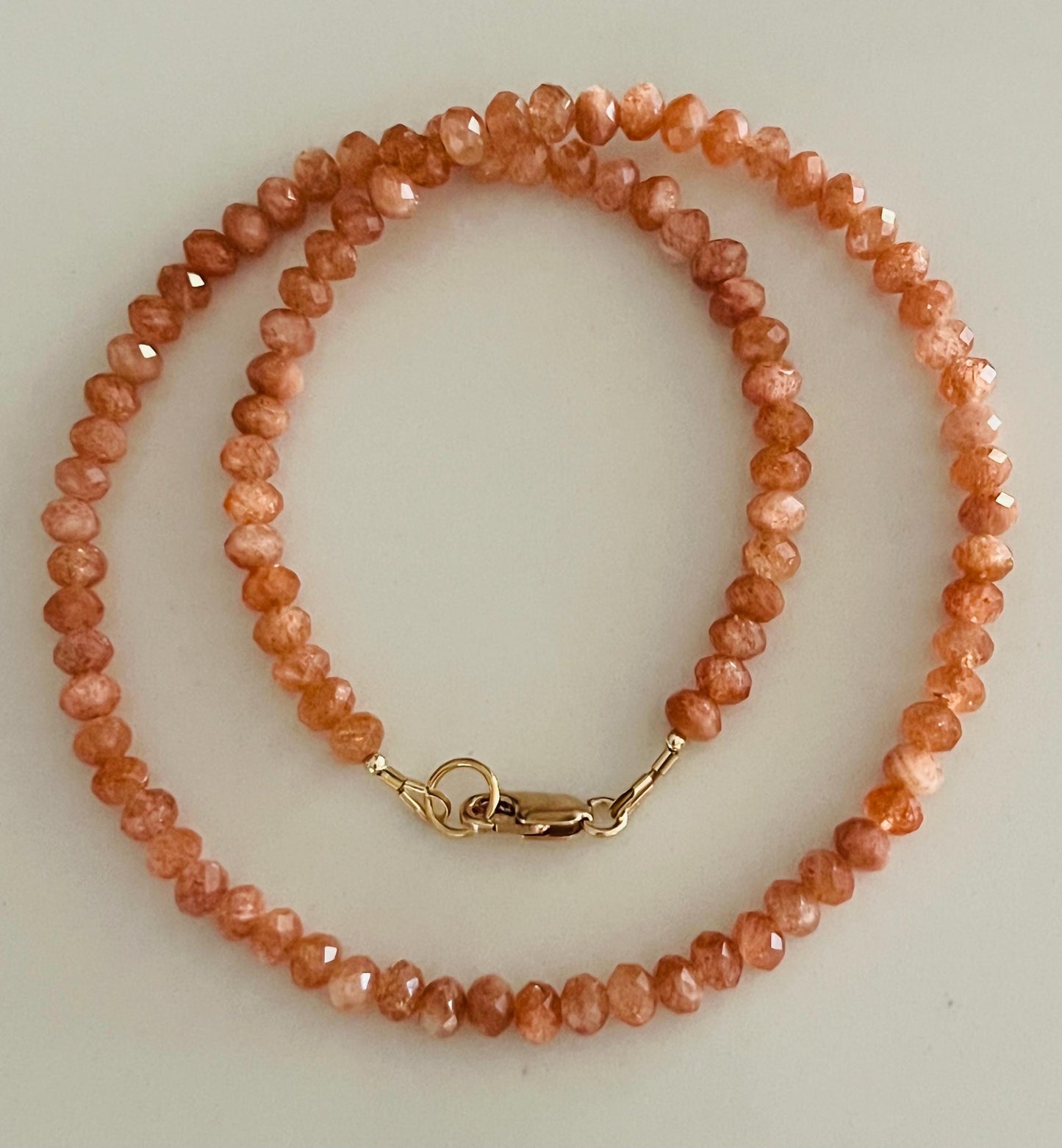 Sunstone Beaded Necklace