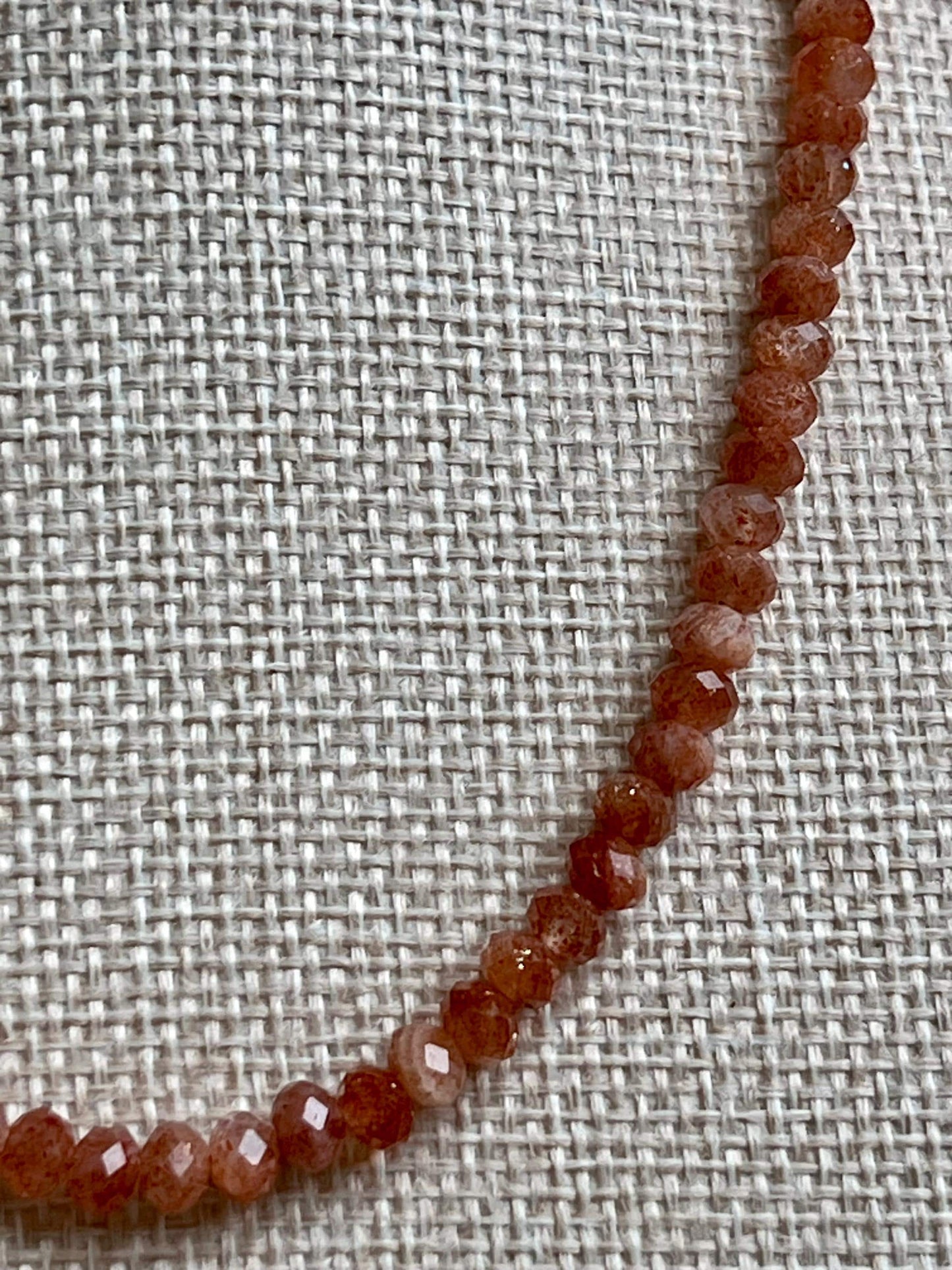 Sunstone Beaded Necklace