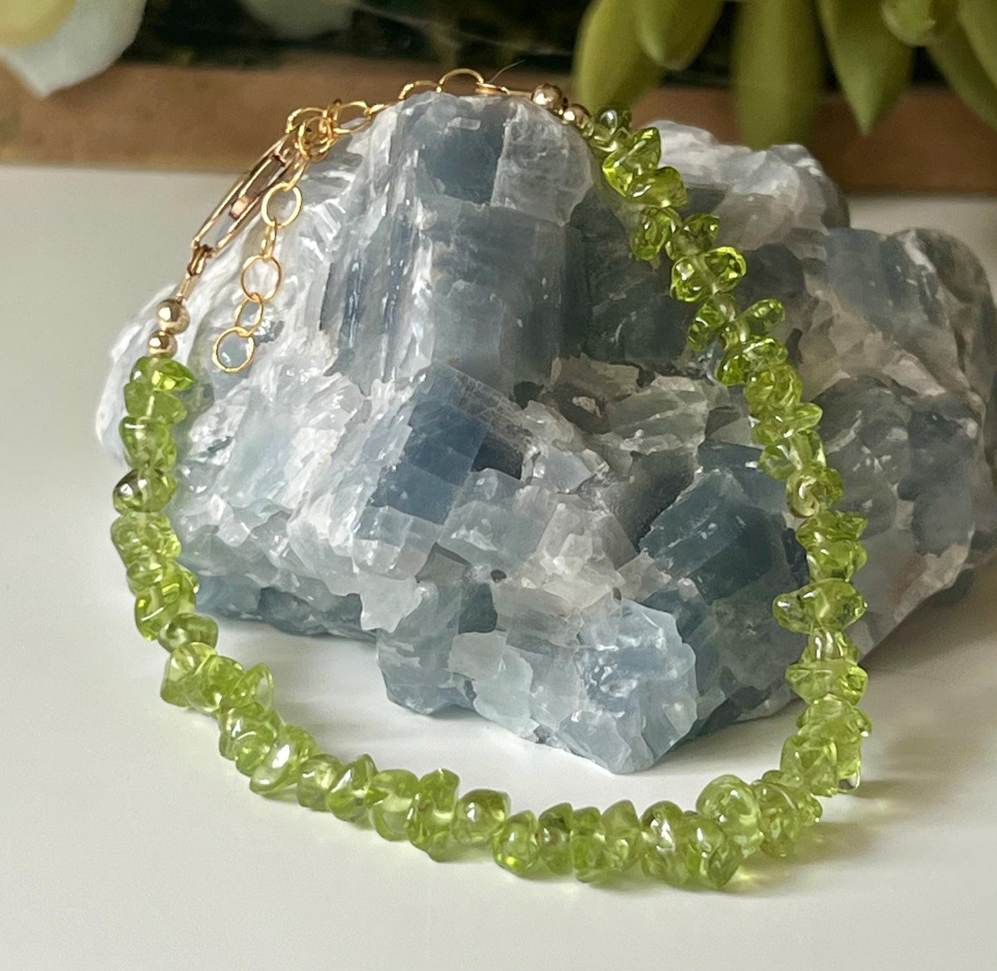 Peridot Beaded Bracelet