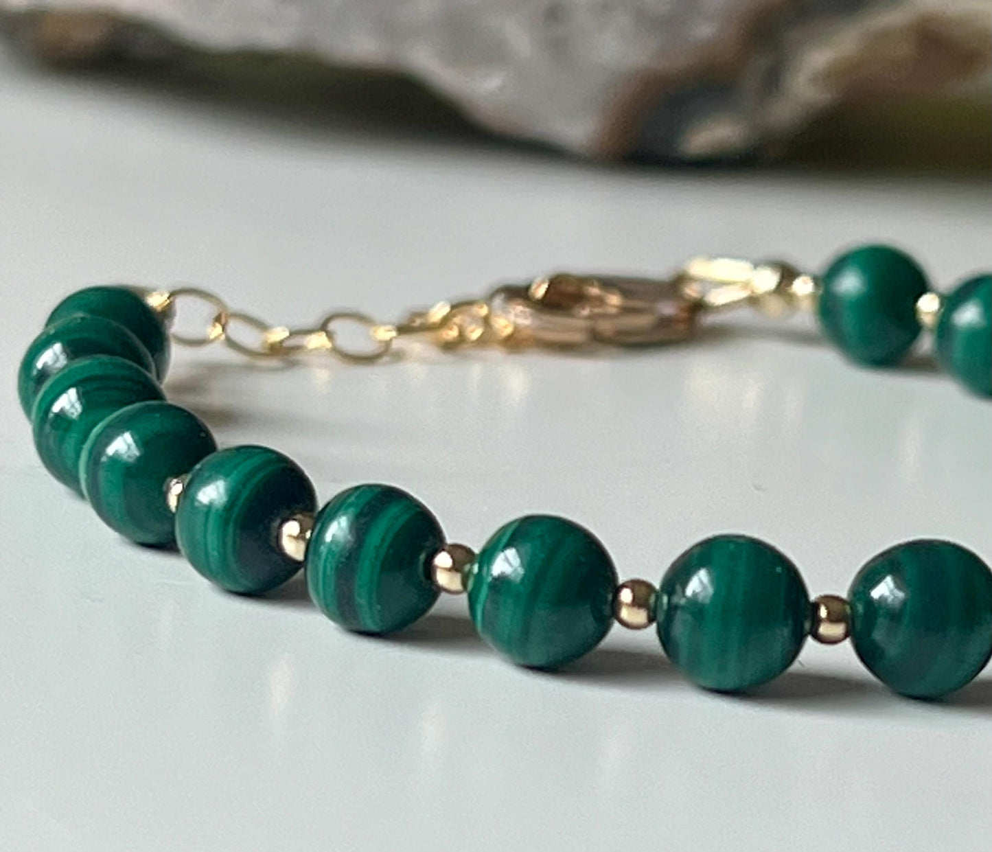 Malachite Beaded Bracelett