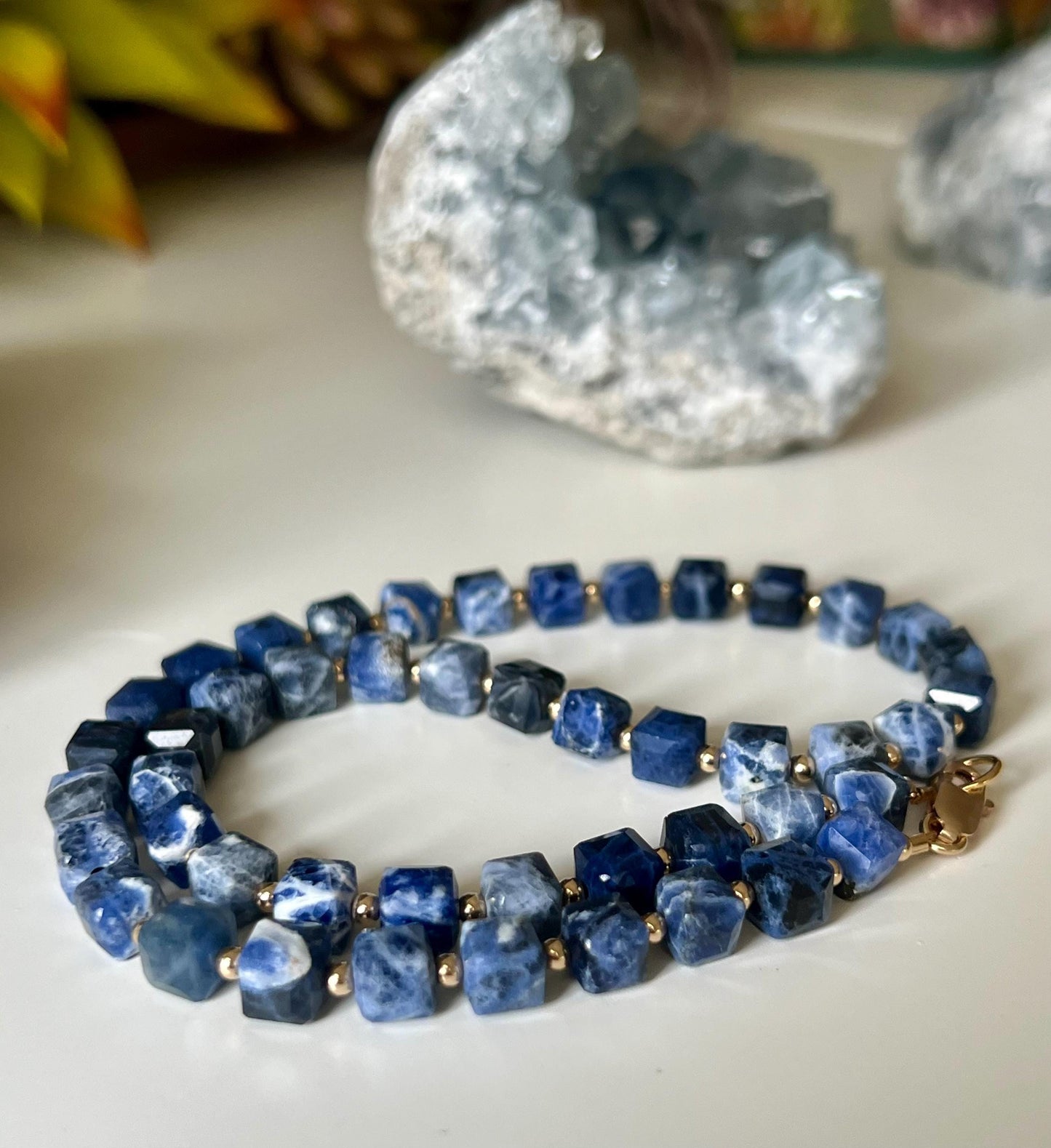 Sodalite Beaded Necklace