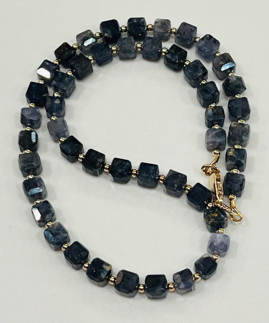 Iolite Beaded Necklace