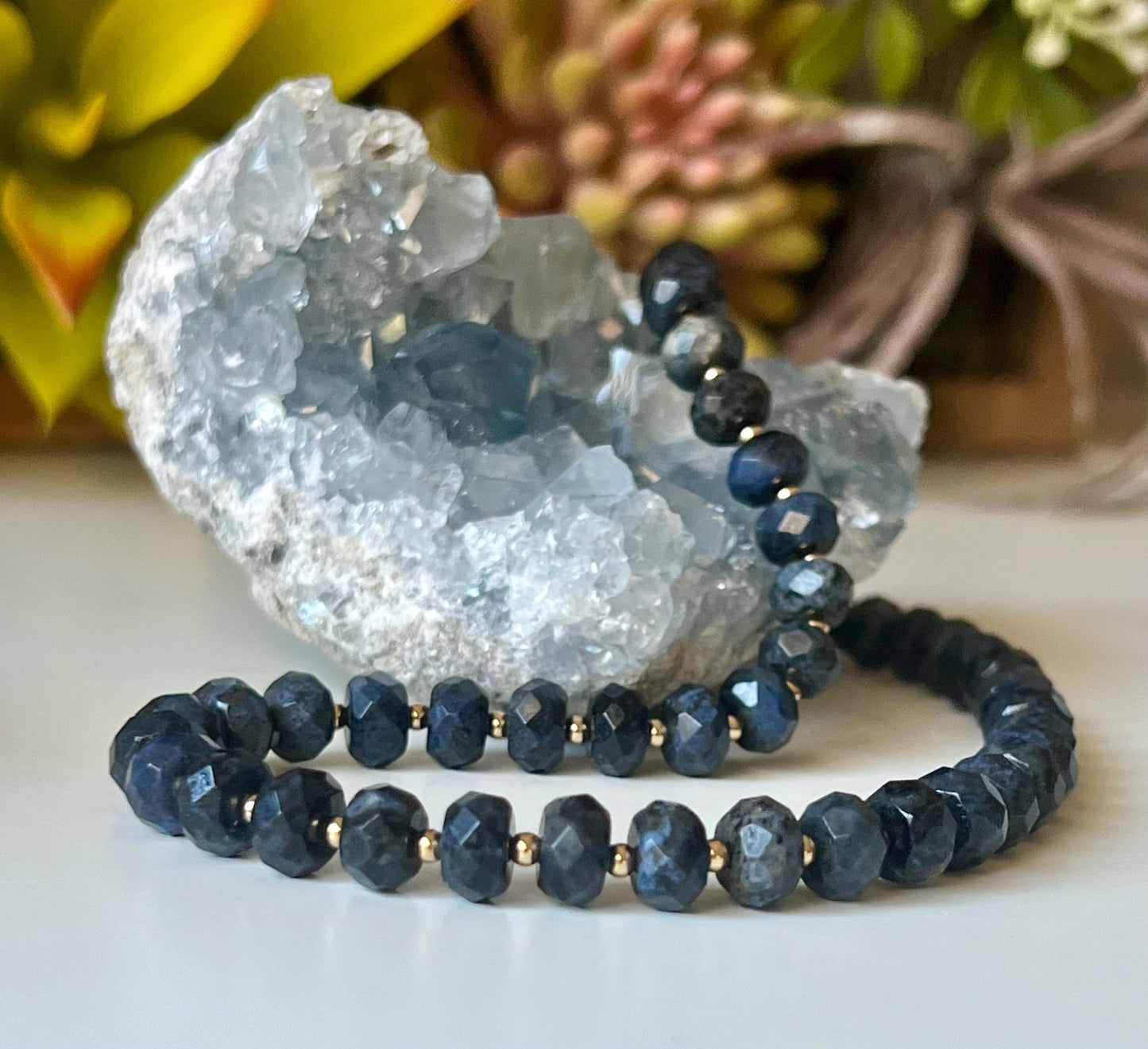 Dumortierite Beaded Necklace