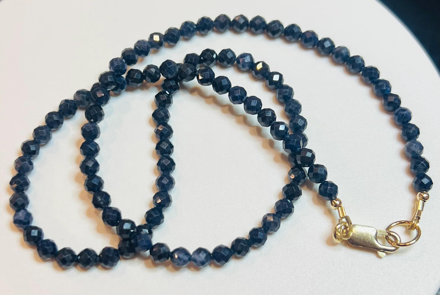 Sapphire Beaded Necklace