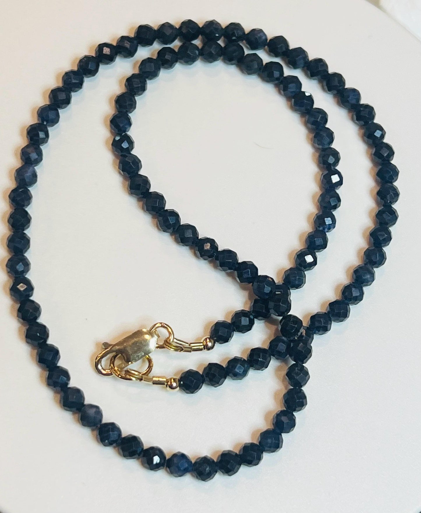 Sapphire Beaded Necklace