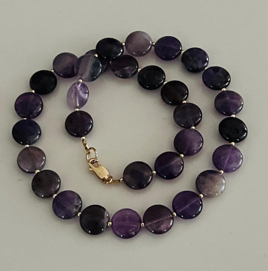 Amethyst Beaded Necklace