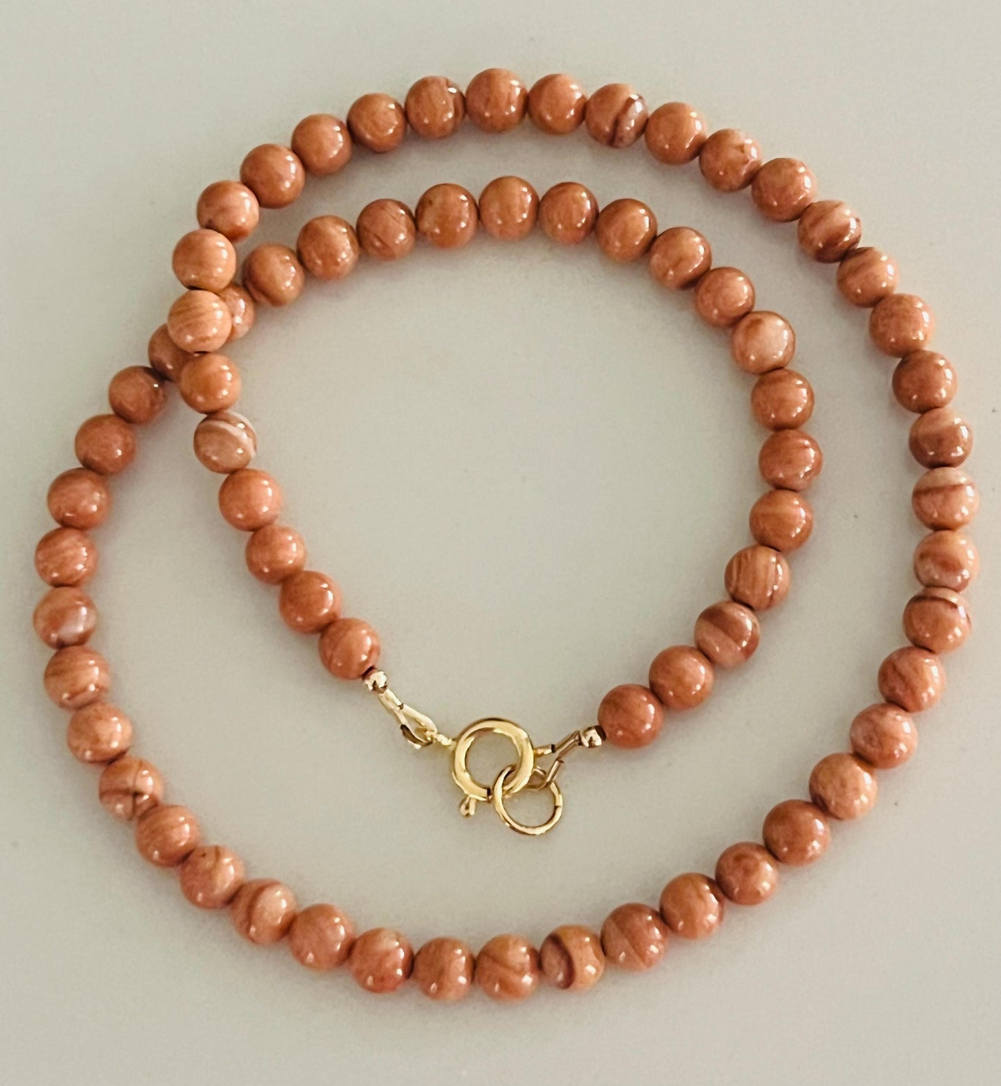 Red Malachite Beaded Necklace