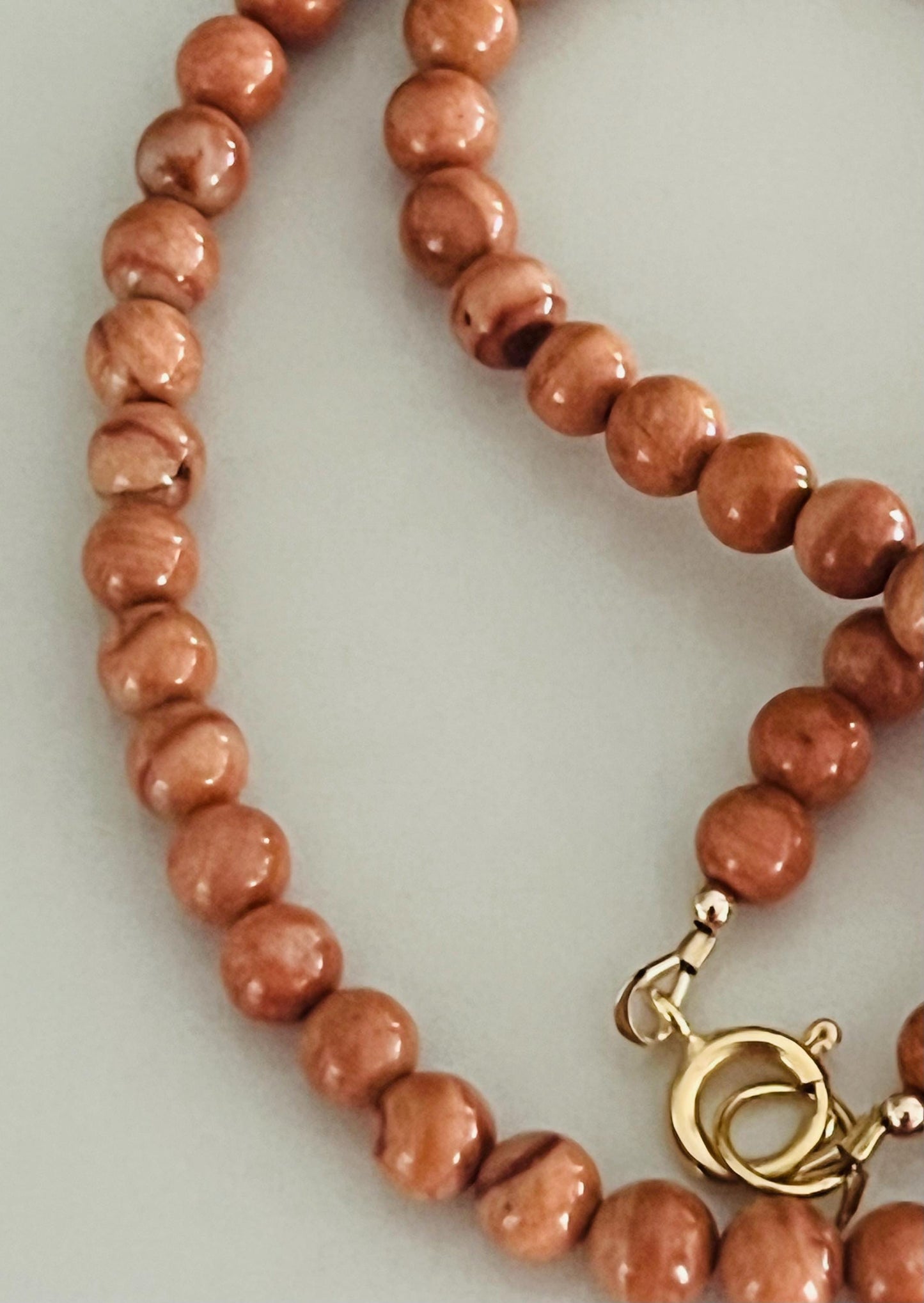 Red Malachite Beaded Necklace