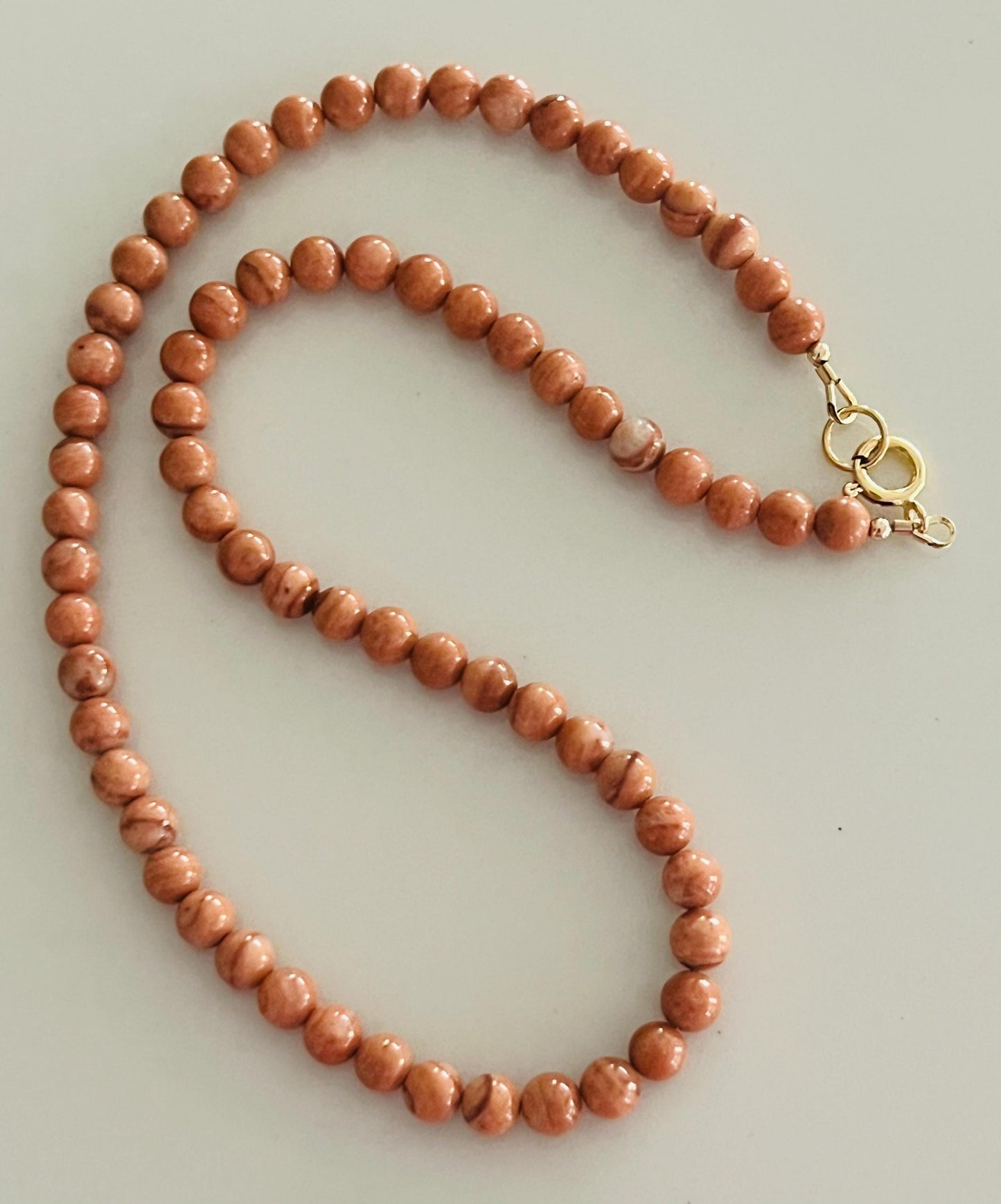 Red Malachite Beaded Necklace