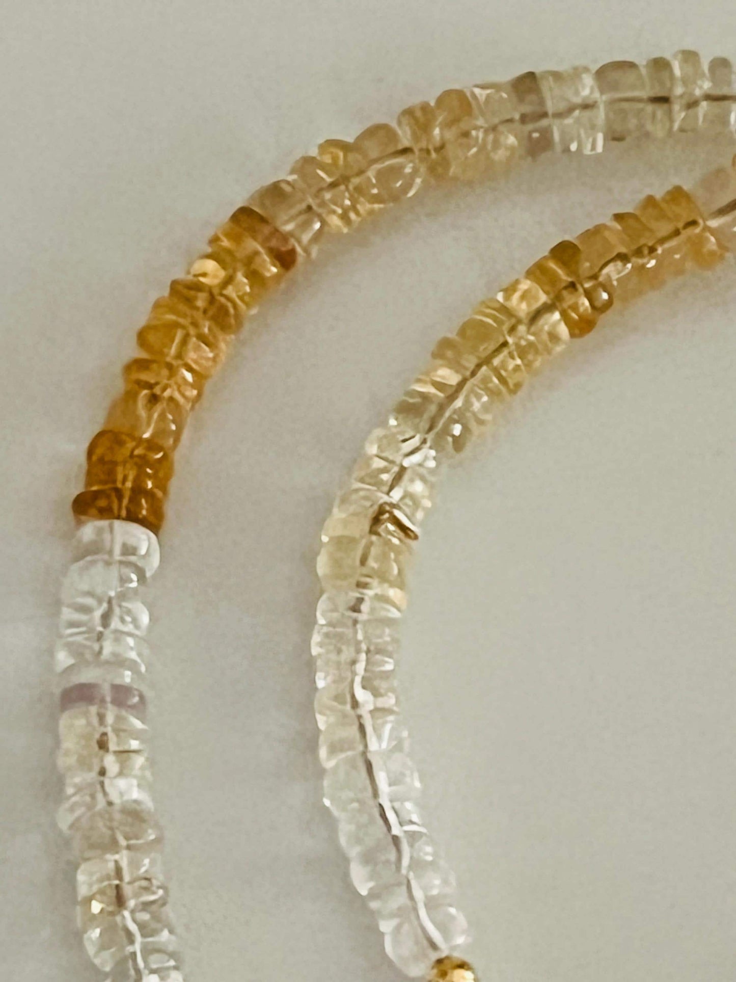 Citrine Beaded Necklace