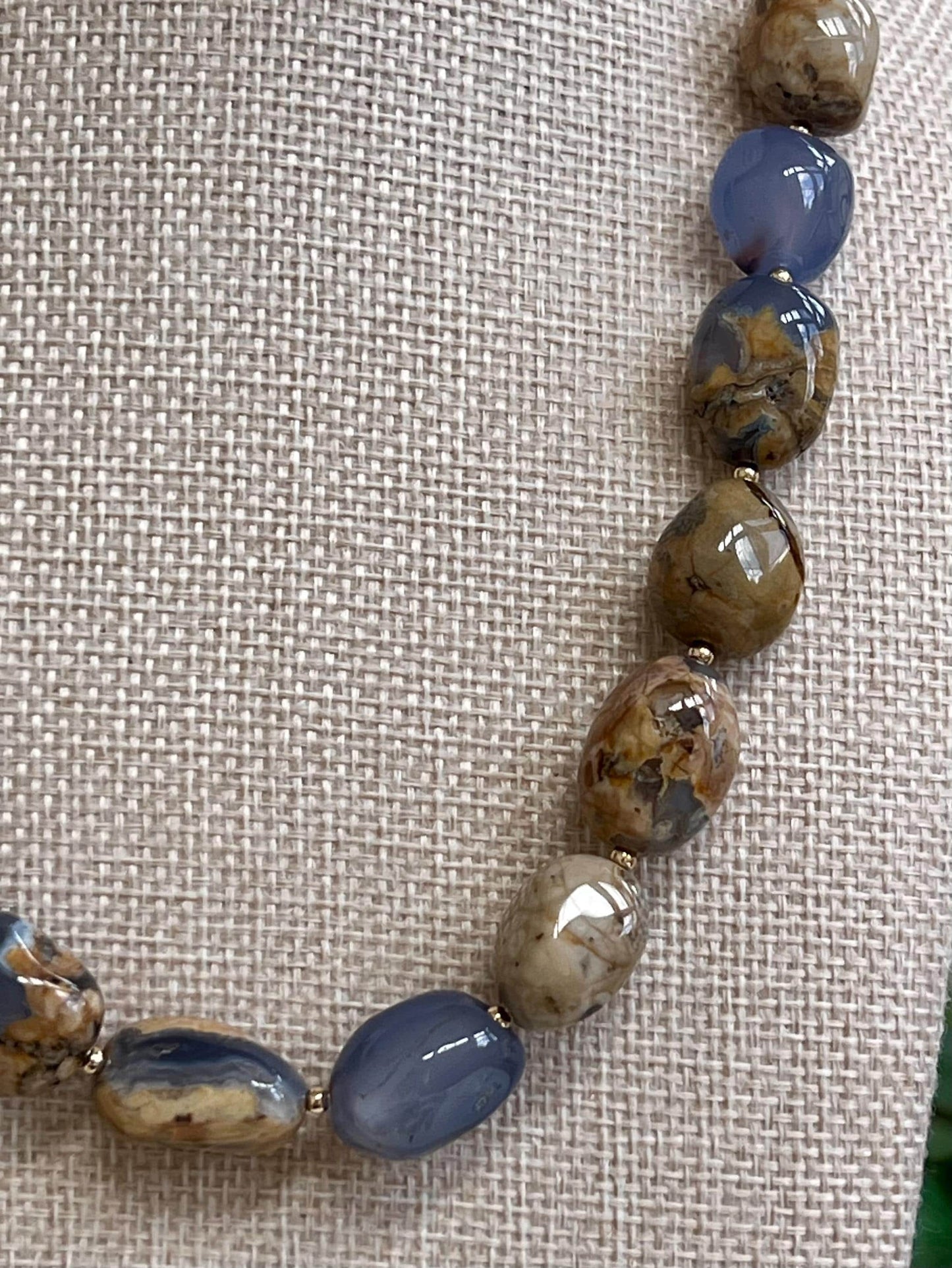 Blue Chalcedony Statement Necklace