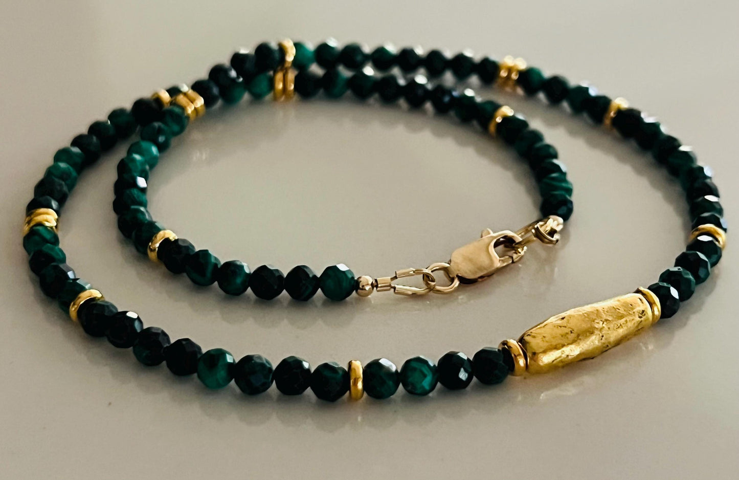 Malachite Beaded Necklace