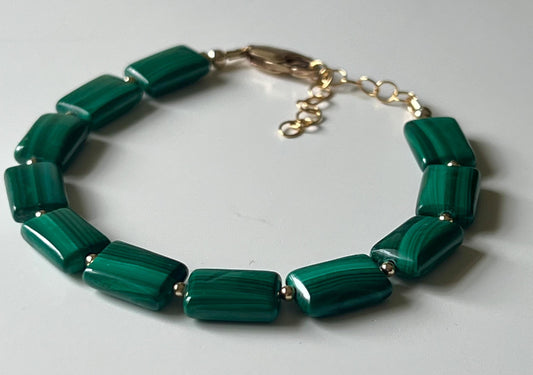 Malachite Beaded Bracelet