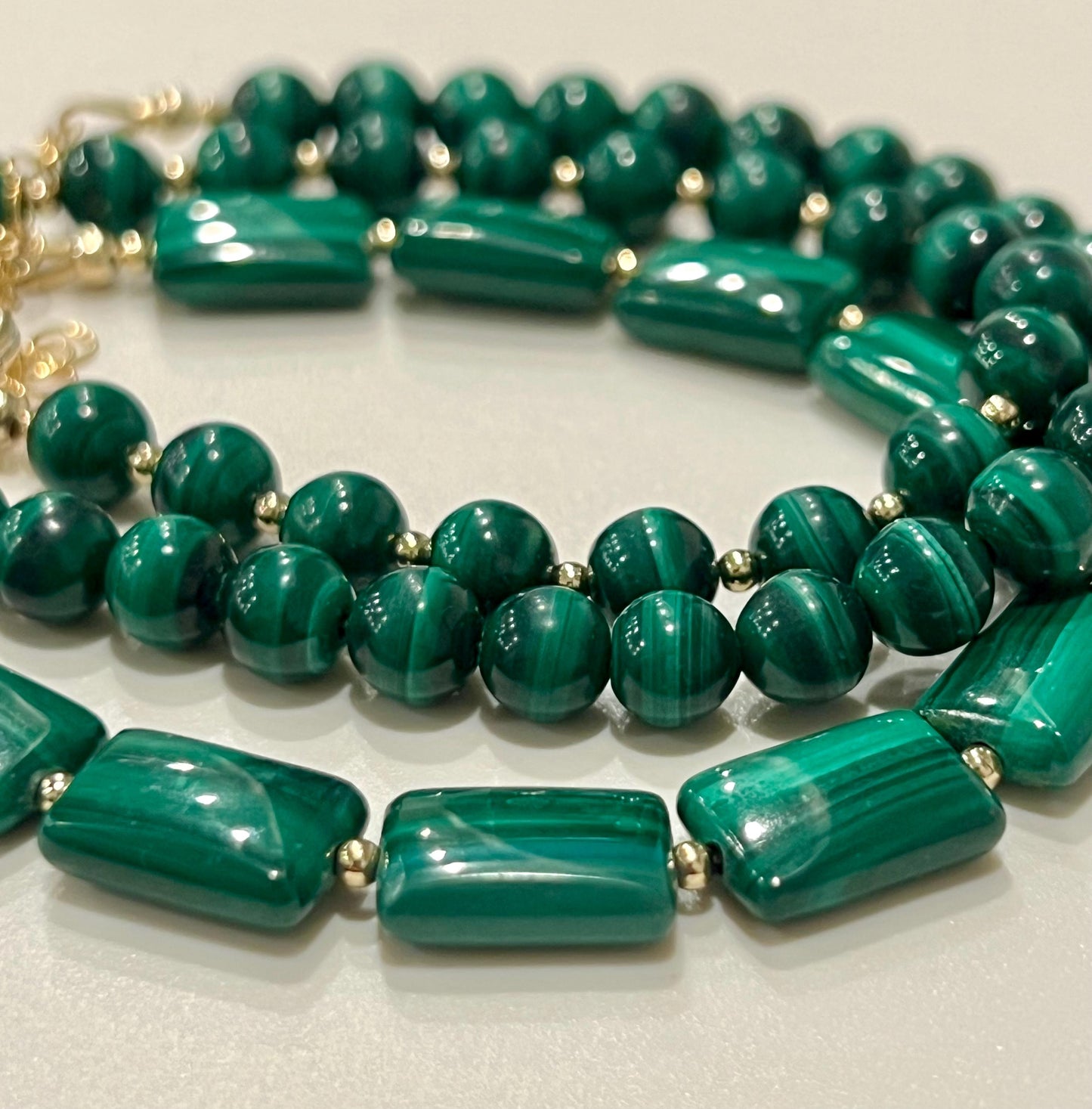 Malachite Beaded Bracelet
