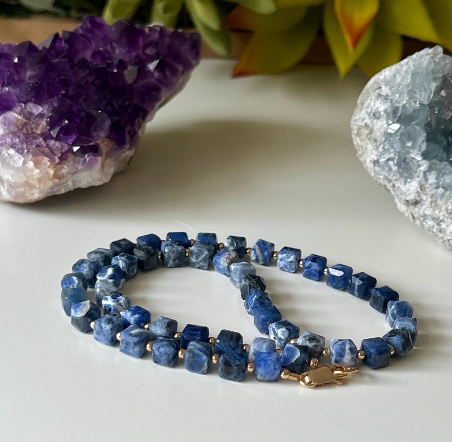 Sodalite Beaded Necklace
