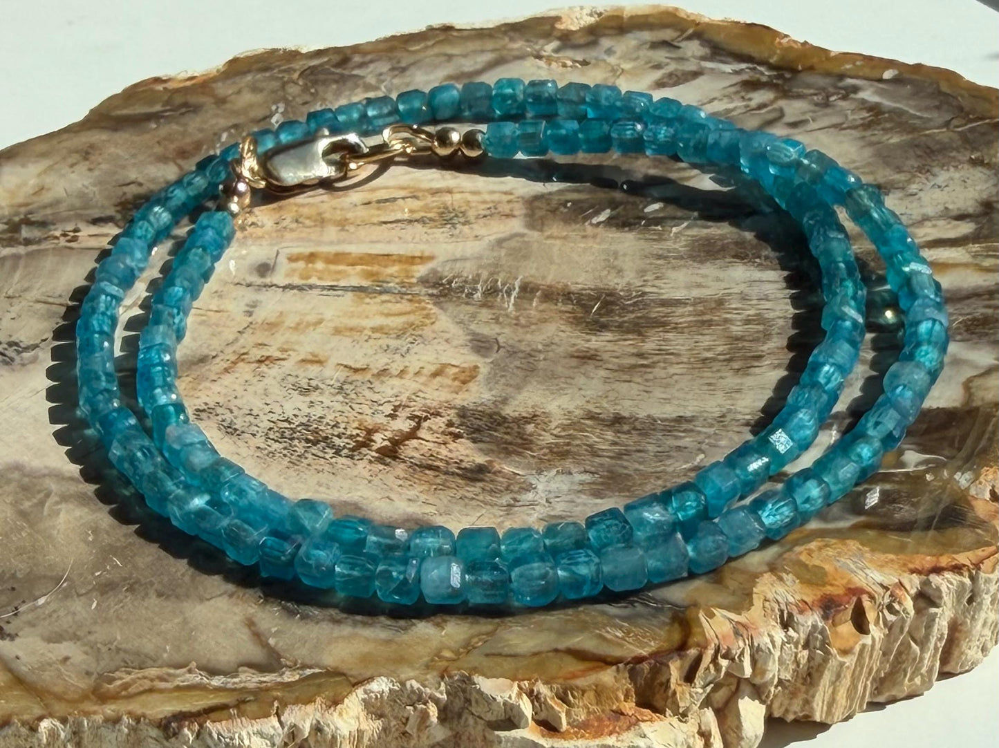 Blue Apatite Necklace