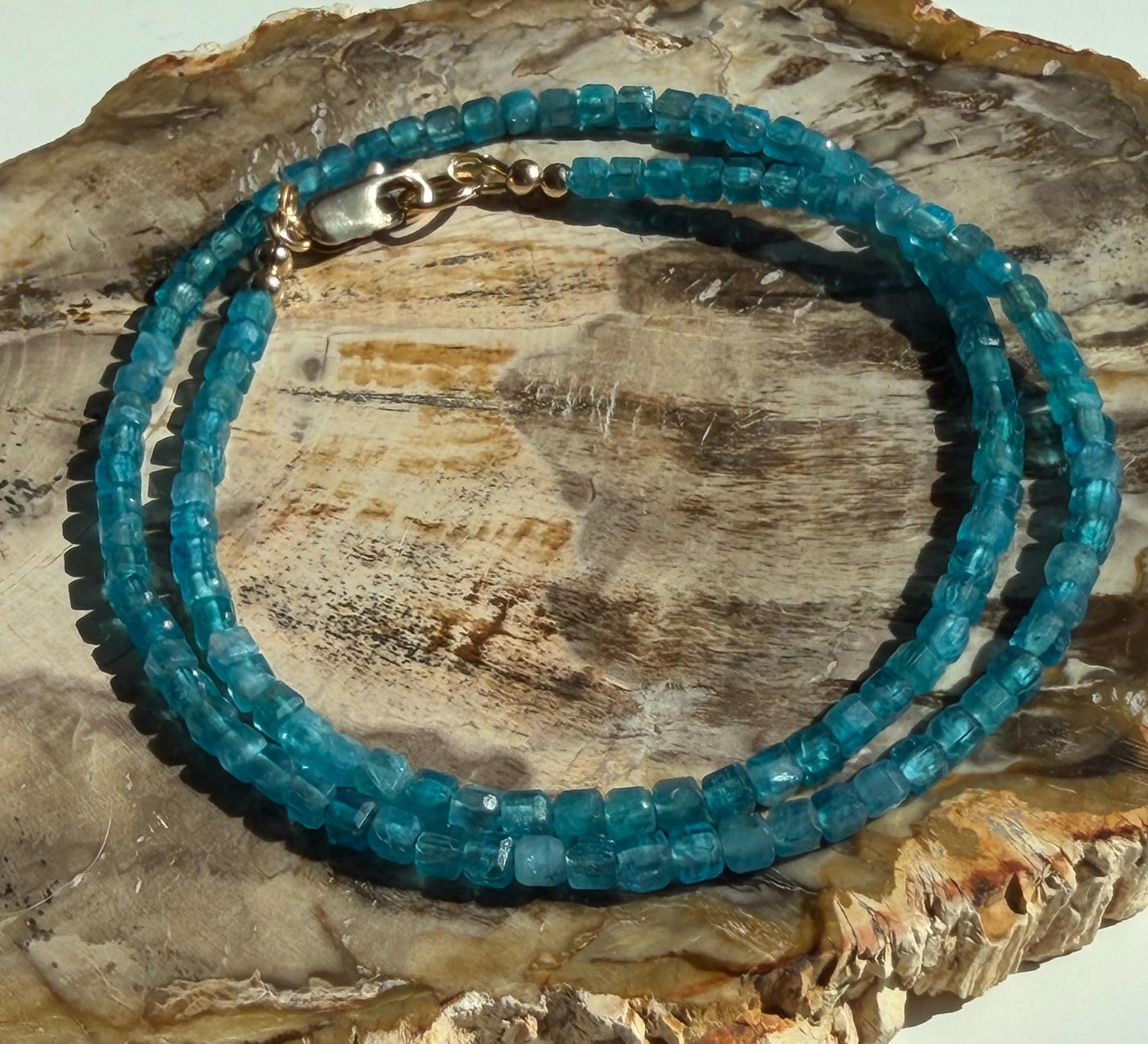 Blue Apatite Necklace