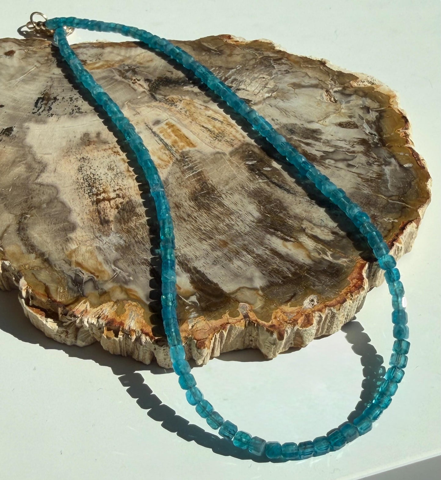 Blue Apatite Necklace