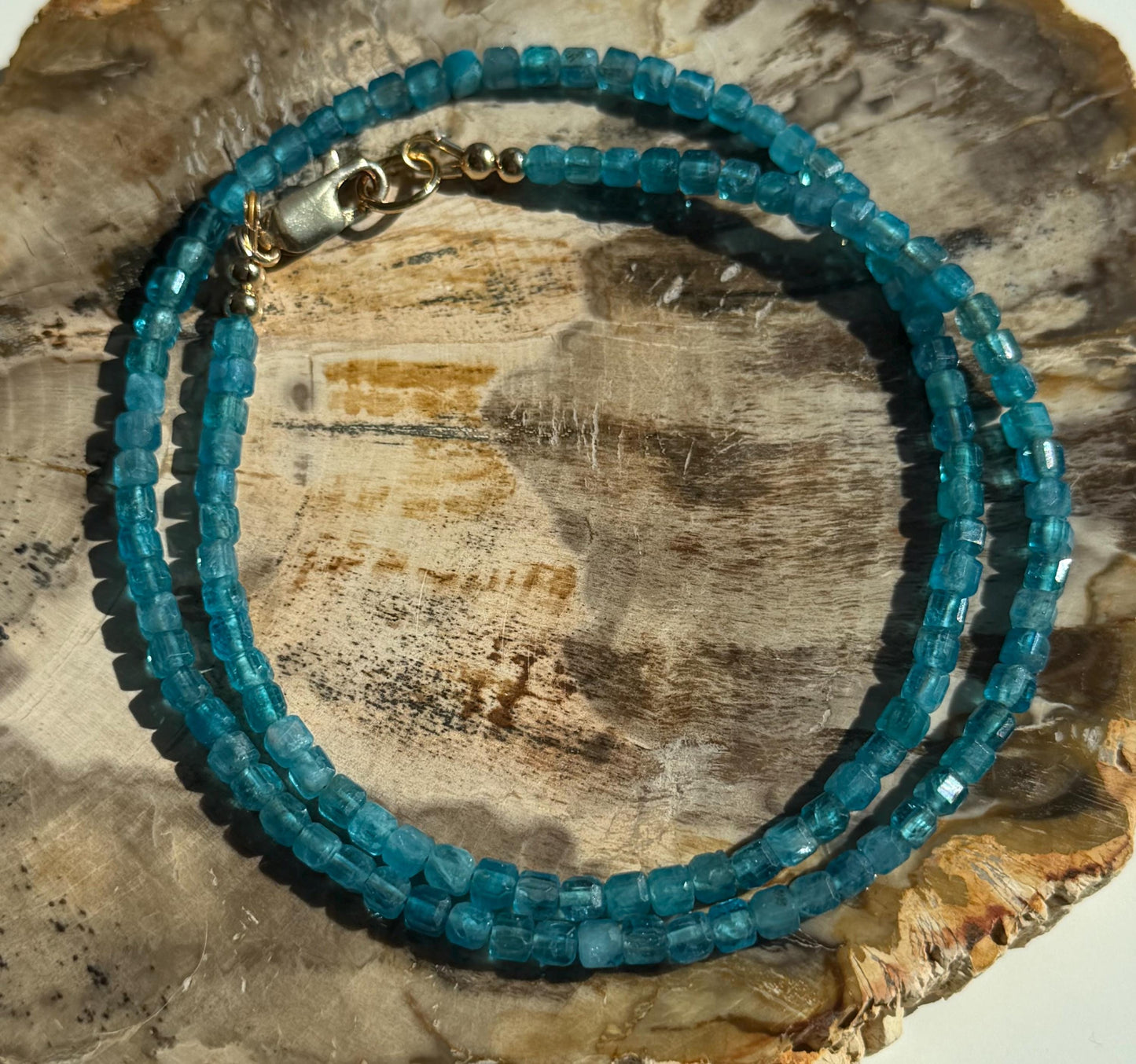 Blue Apatite Necklace