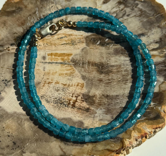 Blue Apatite Necklace